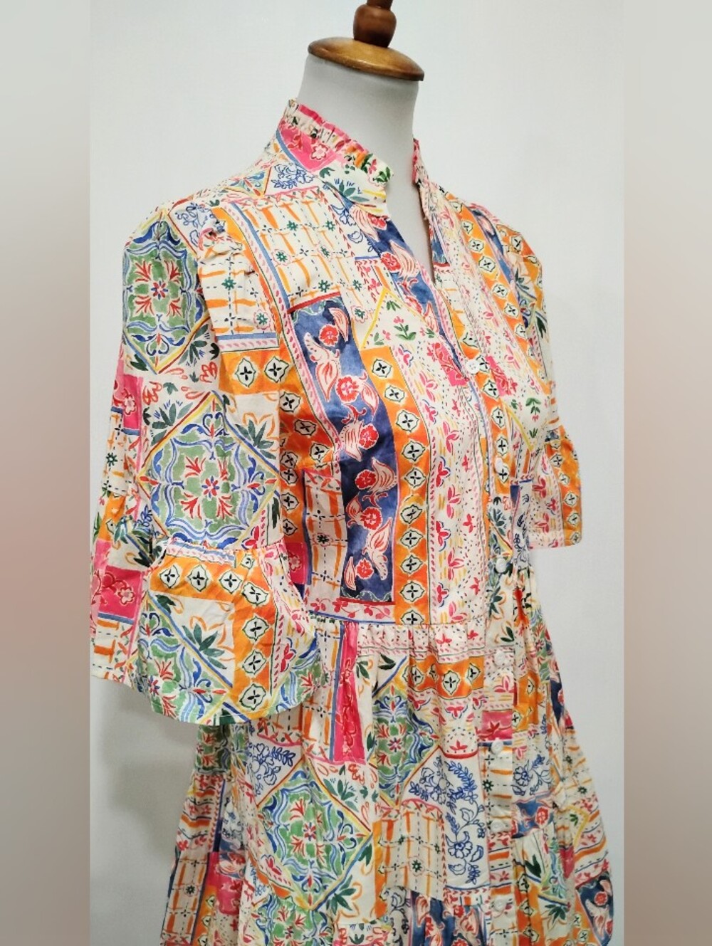 AUREUM TIERED COTTON DRESS NWOT
